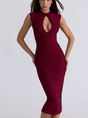 House of Cb Fatale ruby midi dress